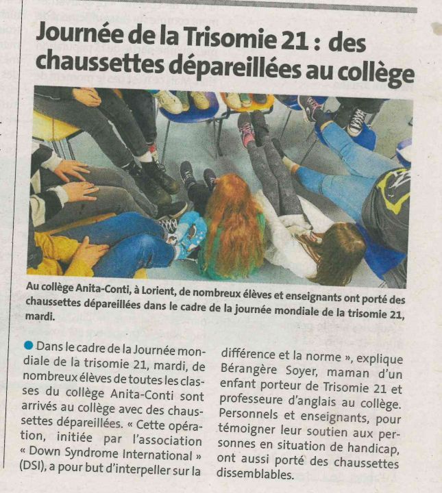chaussettes teleg. 23 mars