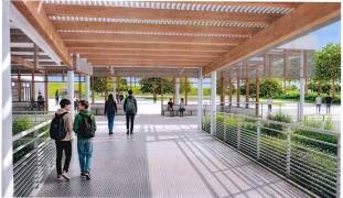 Vue depuis la Vie Scolaire